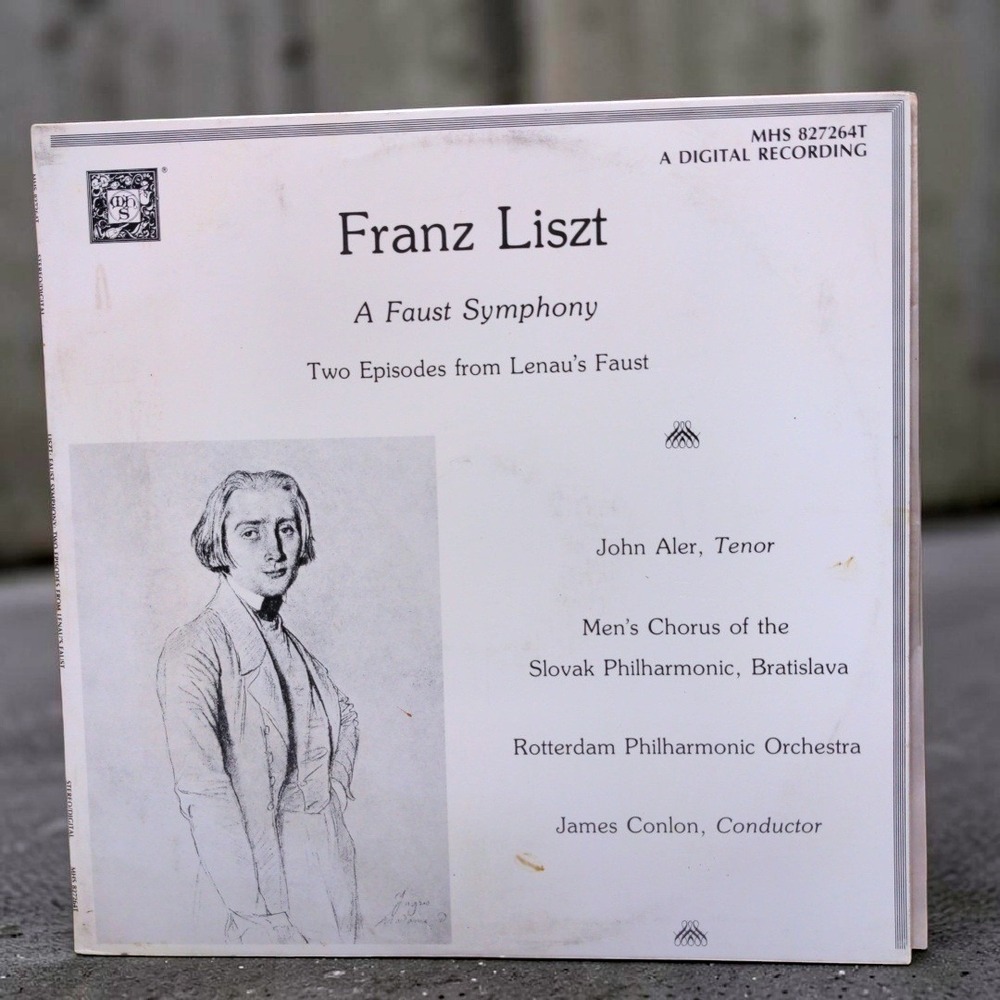 Vintage 1985 Franz Liszt A Faust Symphony 2 LP Vinyl James Conlon MHS 827264T